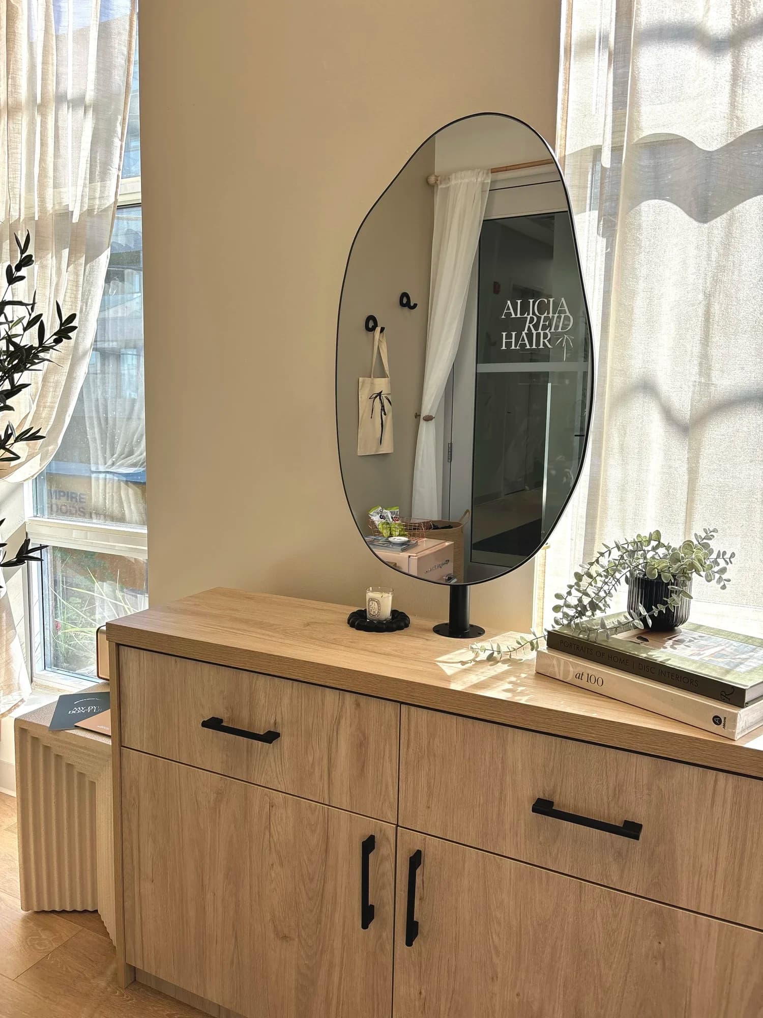 ARH Salon interior design, wide view