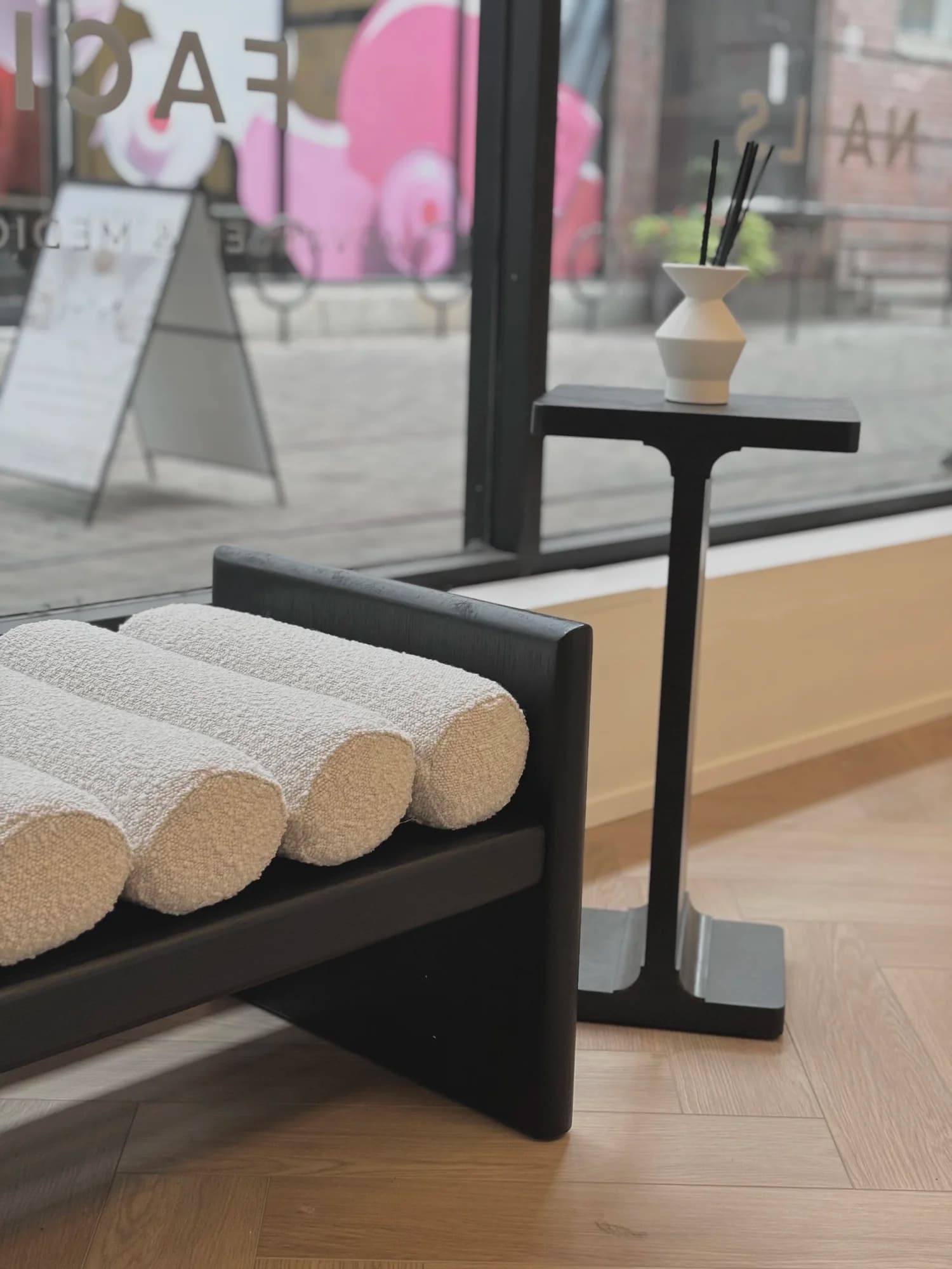 Skin + Beauty interior design, wide view