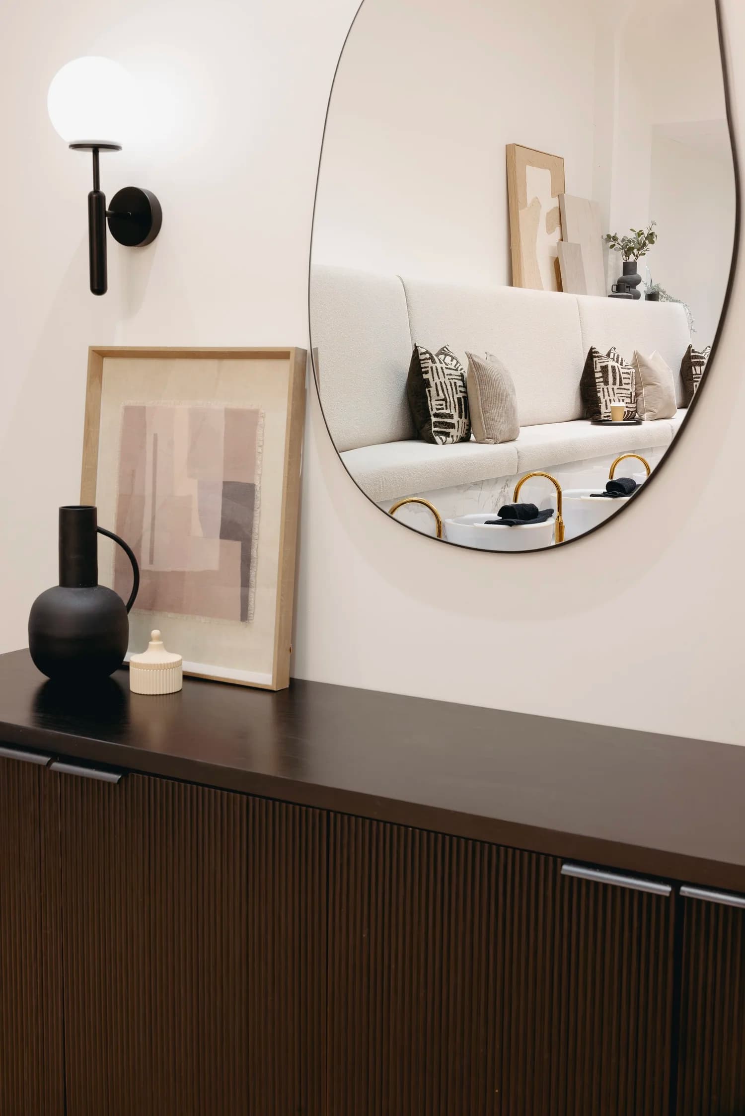 Skin + Beauty interior design, wide view