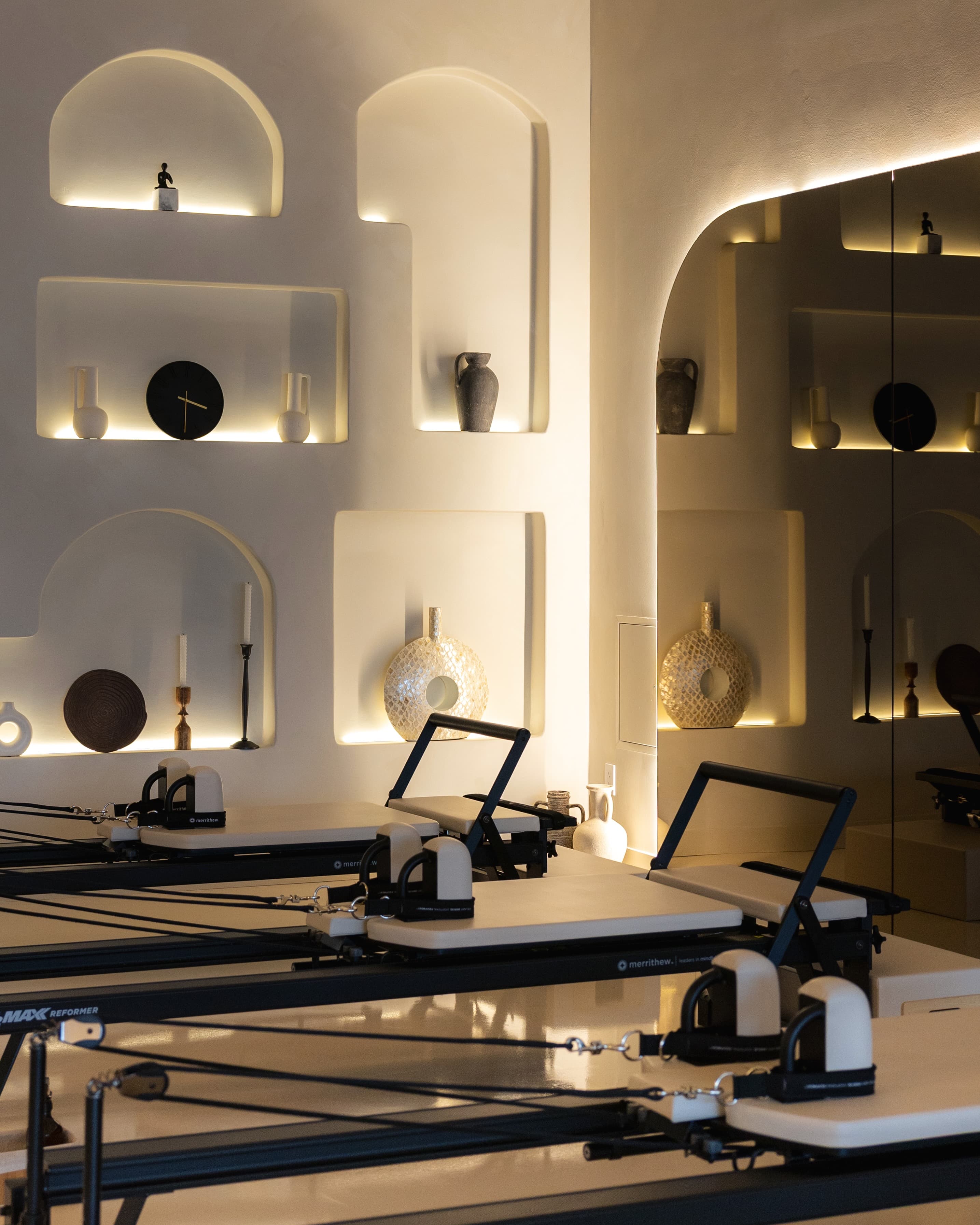 Trivāra Pilates interior design, wide view